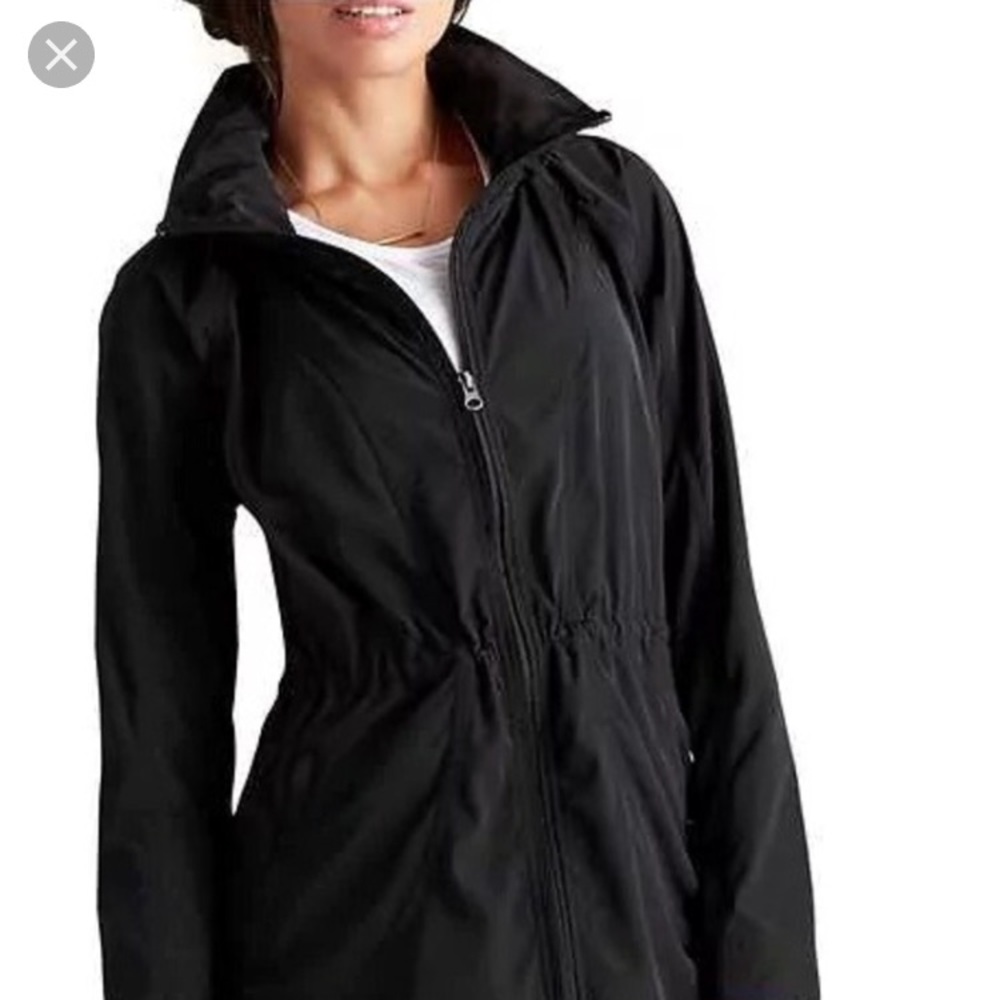 ATHLETA black rain jacket, Sz XXS